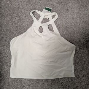 White Halter Top